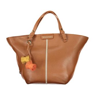 Mario Valentino Handbags, female, Brown, Size: ONE SIZE Bag With 2 Handles