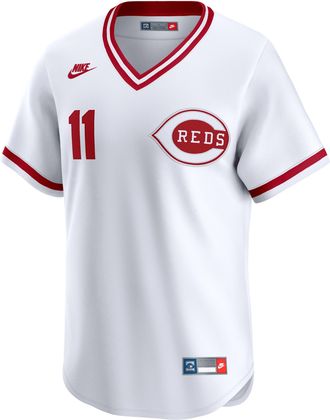 Nike Barry Larkin Cincinnati Reds Cooperstown Nike Mens Dri-FIT ADV MLB Limited Jersey in White | CO25CNC1QME-UCJ