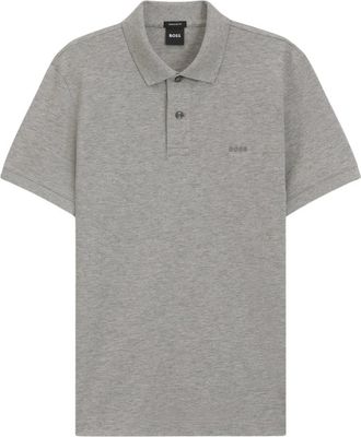 HUGO BOSS Pallas Polo - Heren - Polos - Grijs - S - Katoen - Tops