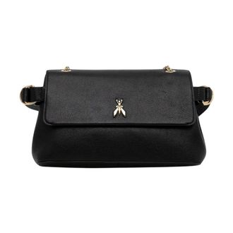 Patrizia Pepe Dames, Tassen, Zwart, Maat: ONE Size Leer