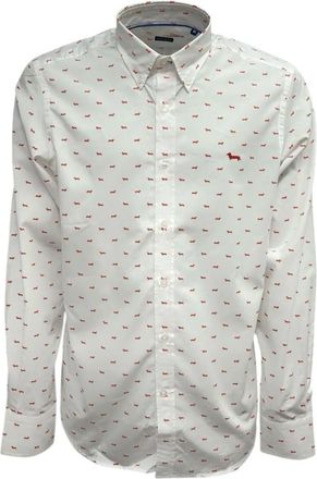 Harmont & Blaine Crn 001S06912M400 - Heren - Casual Overhemden - Wit - XS - Overhemden