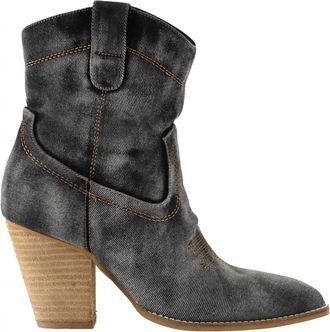 Corkys Footwear Womens Denim Friends In Low Places Boots In Black