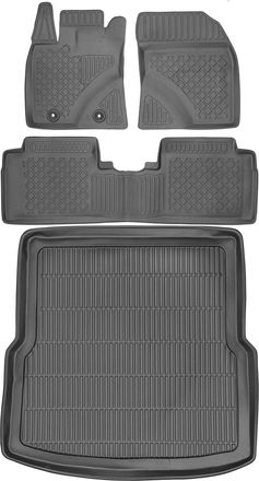 OEM Juego De Alfombrillas Para Coche Y Maletero Para Toyota Avensis Iii Kombi (2008-2018)