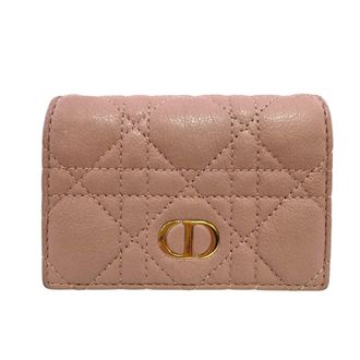 Dior Pink Leather Wallet (Bi-Fold) (Pre-Owned)