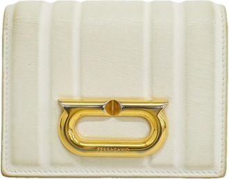 Ferragamo White Leather Wallet (Bi-Fold) (Pre-Owned)