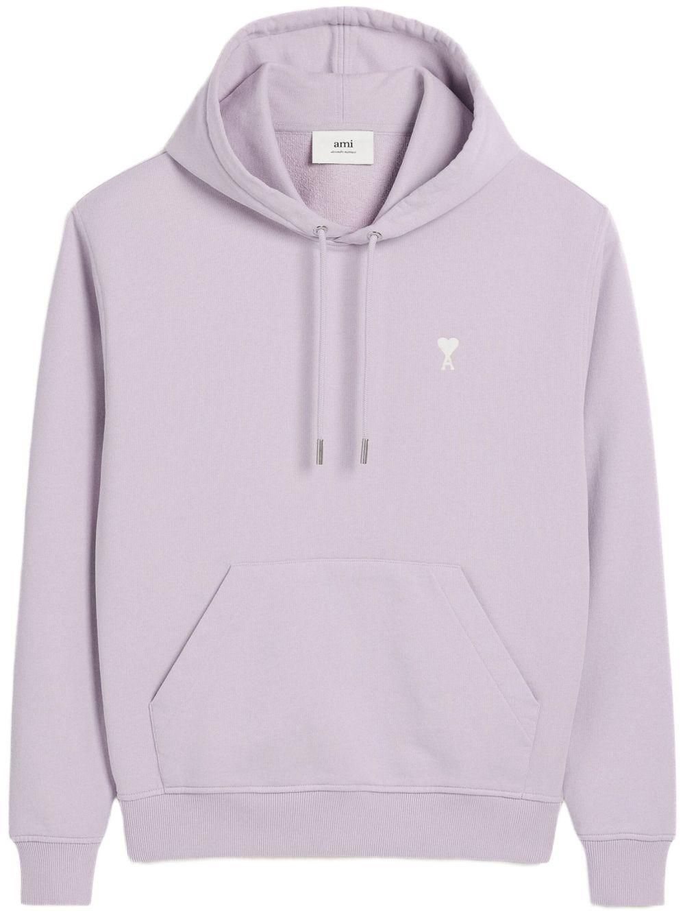Ami Ami de Coeur hoodie - men - Cotton - M - Purple from $390.00