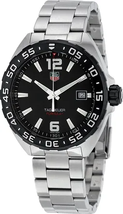 Tag Heuer Pre-owned Tag Heuer Formula 1 Quartz Black Dial Mens Watch THWAZ1110BA0875