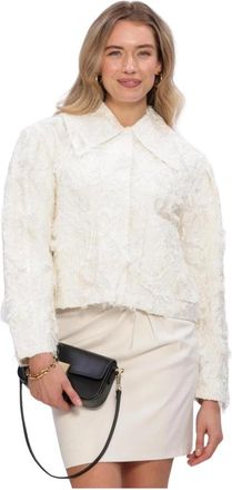 Copenhagen Muse Cmjany Jacket - Dames - Overhemden - Wit - L - Polyester - Overhemden