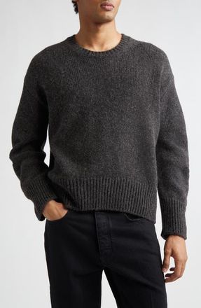 Givenchy Cocoon Sleeve Crewneck Sweater in Grey Mix at Nordstrom, Size Xx-Large