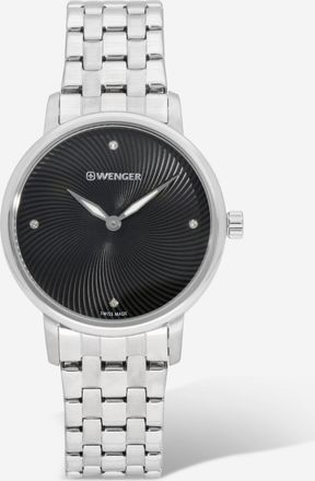 Wenger Swiss Army Ladies 01.1721.105 Urban Donnissima Black Dial Watch 35 mm
