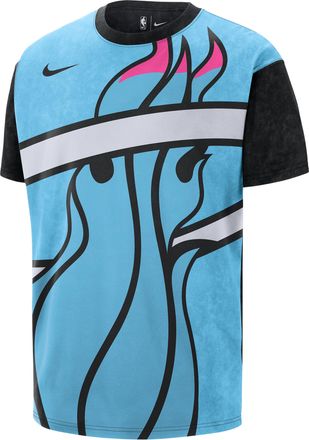 Nike Miami Heat Essential City Edition Nike Mens NBA Max90 T-Shirt in Blue | HV5503-441