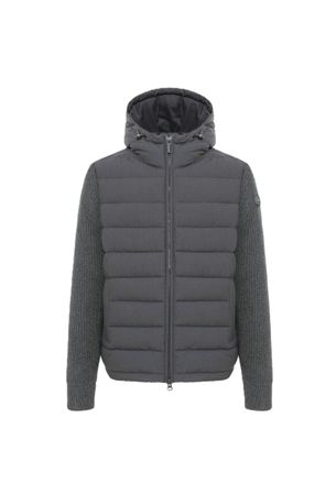 Colmar Padded Hooded Knitted Sleeves Quilted Jacket