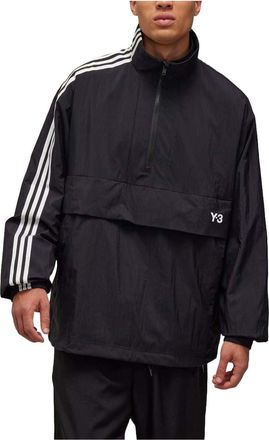 adidas Y-3 3-Stripes Nylon Shell 1/2 Zip Jacket Asia Sizing Black JD9796
