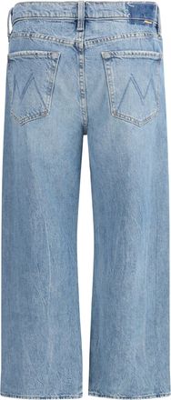 Mother Womens Jeans Dodger Flood Folk Star Cotton