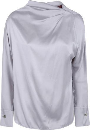 Max Mara MST Quinto Blouse - Blouses & Shirts - Mujer - Gris - 2XS