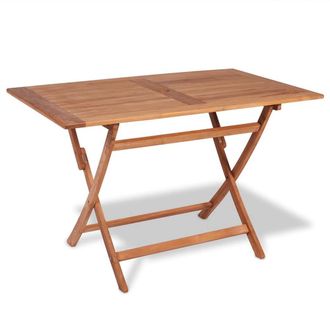 Berkfield Home 5 Piece Garden Dining Set Solid Teak Wood in Brown