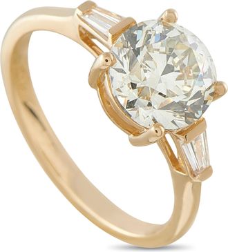 Luxury Bazaar 18K Yellow Gold 2.0ct Diamond Ring MF16-062226