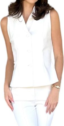 La Petite Robe Di Chiara Boni Womens Perpot Vest In White