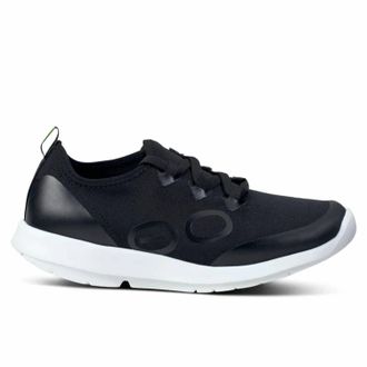 Oofos Womens Oomg Sport Ls Low Shoe In White/black