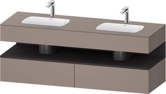 Duravit Qatego Lavabo Encastrado Con Base De Lavabo Consola, - Duravit