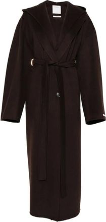 Sportmax Dames, Mantels, Bruin, Maat: S