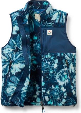 Passenger Fairbanks Full Zip Recycled Sherpa Gilet Fleecegilet f&uuml;r Damen | blau