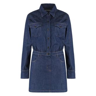 A.P.C. Short Dresses, female, Blue, XS, Mini Denim Dress