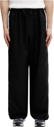 Yohji Yamamoto Sport Uniform Basketballbroek - Heren - Wijde Broeken - Zwart - L - Polyester - Broeken