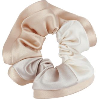 Alexandre de Paris Premiere Dame silk scrunchie in Pink at Nordstrom