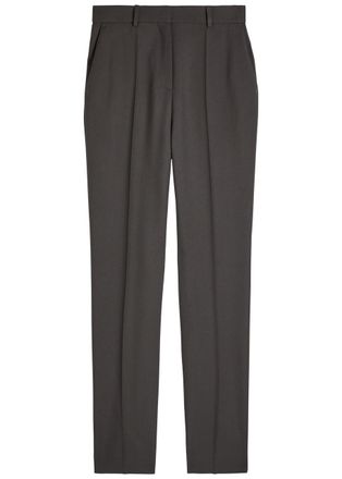 Calvin Klein Lucia Slim-leg Wool Trousers - Grey - 44 (UK12 / M)
