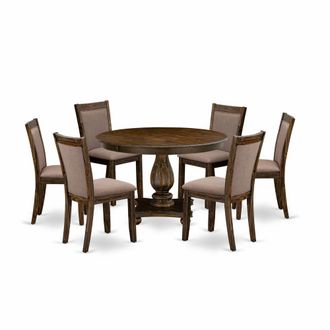 East West Furniture 7-Pc Table Set