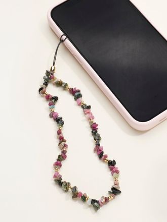 Fat Face FatFace Purple Semi Precious Stone Phone Charm