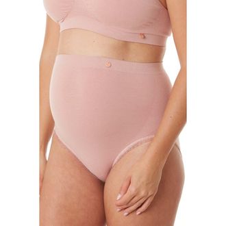 Cache Coeur Organic Maternity seamless maxi brief in Pink at Nordstrom, Size X-Large