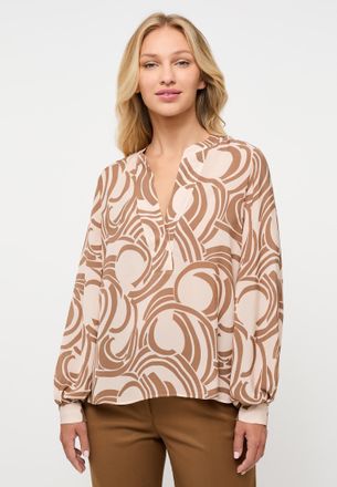 Eterna Longbluse ETERNA LOOSE FIT, Damen, Gr. 42, braun, 100% Viskose, normal, Blusen Longbluse