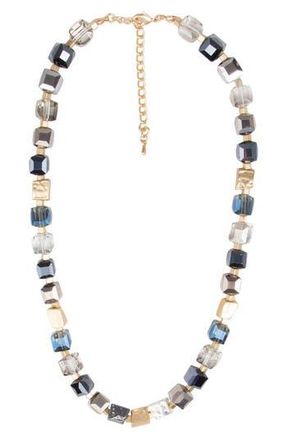 Saachi Glass Beaded Necklace in Navy at Nordstrom Rack
