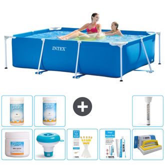 Intex Piscina Con Estructura Rectangular - 220x150x60 Cm - 7-piezas S43207