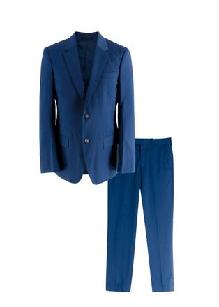 Alexander McQueen Indigo Blue Blazer and Trouser Suit Size S