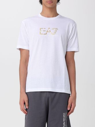Emporio Armani T-shirt in cotone con logo EA7