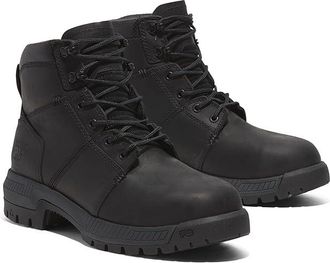 Timberland Montauk 6 Inch Steel Safety Toe Mens Work Boots Jet Black : 7.5 D - Medium, Leather