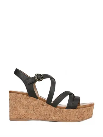 Blowfish Womens Aurora Wedge Sandals In Black