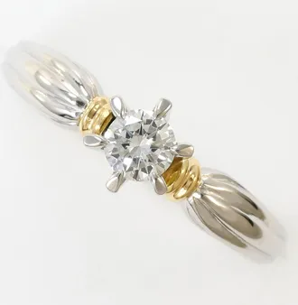 C&A Platinum Yellow Gold Yellow Gold (18K) Platinum 900 Band Ring (Pre-Owned)