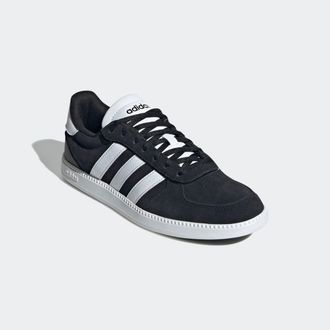adidas Sneaker ADIDAS SPORTSWEAR BREAKNET SLEEK, Damen, Gr. 38,5, schwarz-weiss (core schwarz, cloud wei&szlig;, core schwarz), Leder, Synthetik, Schuhe Sneaker