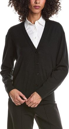 Theory V-Neck Wool Cardigan
