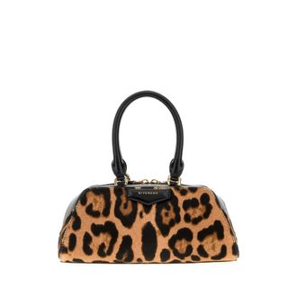 Givenchy Printed Calf Hair Mini Antigona East-west Handbag