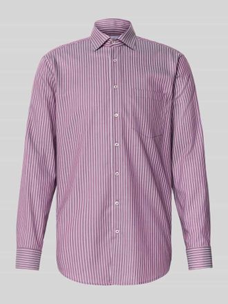 Seidensticker Regular Business-Hemd mit Kentkragen und Brusttasche in Rot, Gr&ouml;&szlig;e 40