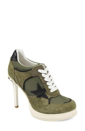 Zigi Soho Stiletto Platform Pump in Army Green Suede at Nordstrom, Size 7