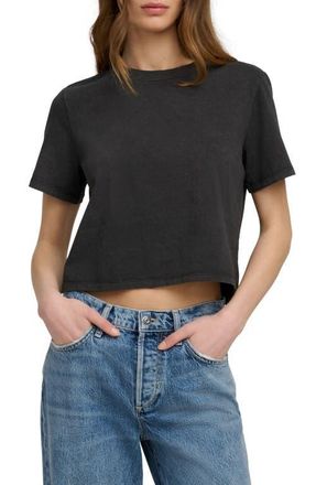 Favorite Daughter The Favorite T-Shirt in Distress Black at Nordstrom, Size X-Small