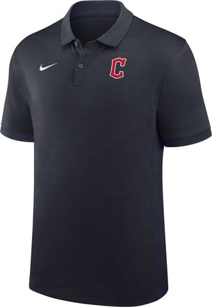 Nike Cleveland Guardians Authentic Collection Striped Victory Nike Mens Dri-FIT MLB Polo in Blue | 03BG0GJ9GUA-P81