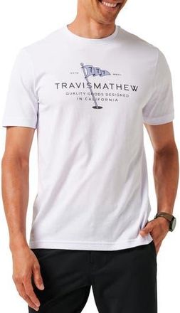 Travis Mathew Worth a Shot Graphic Cotton T-Shirt in White at Nordstrom Rack, Size Xxx-Large