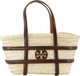 Tory Burch Ella Straw Small Shopper Bag